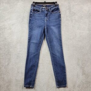 Judy Blue Skinny Fit‎ Jeans Womens 5X27 (Fits 26X28) Blue Stretch Dark Wash